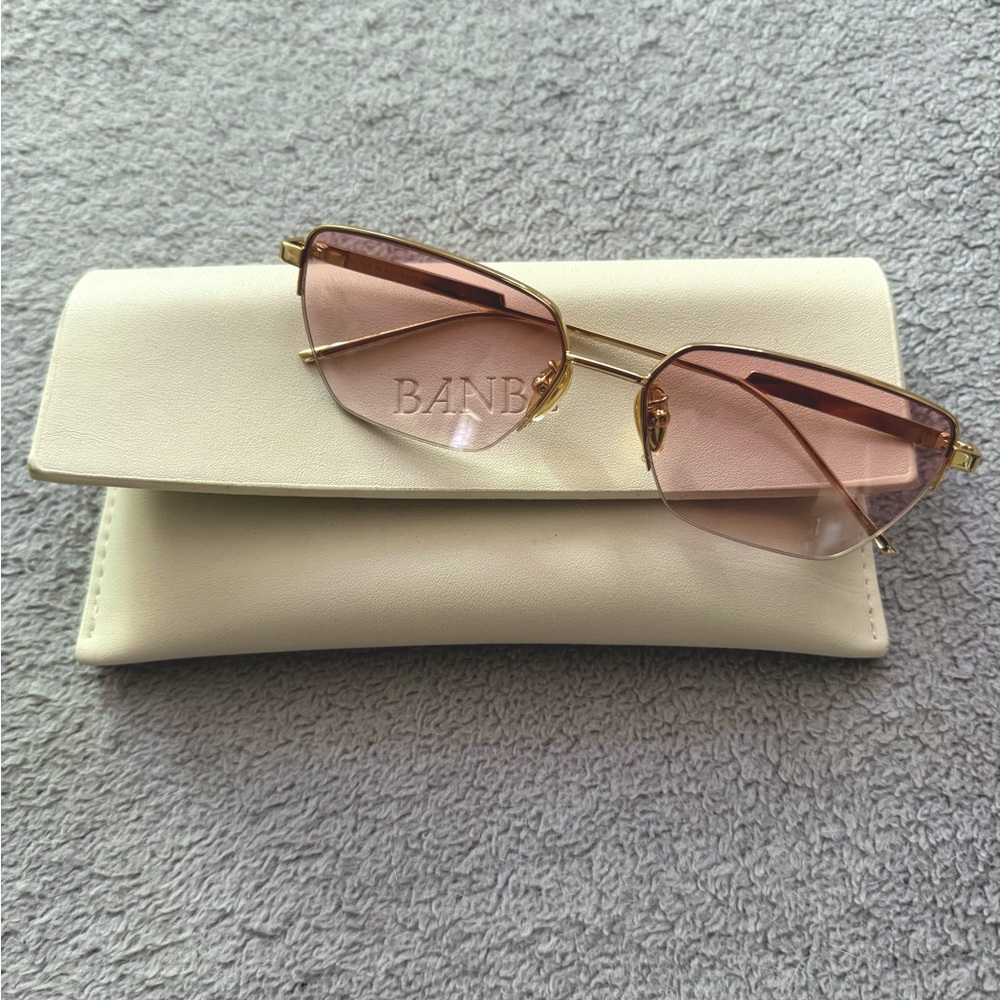 Banbe Gold and Pink Women's Sunglasses